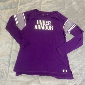 Under Armour long sleeve purple shirt size medium